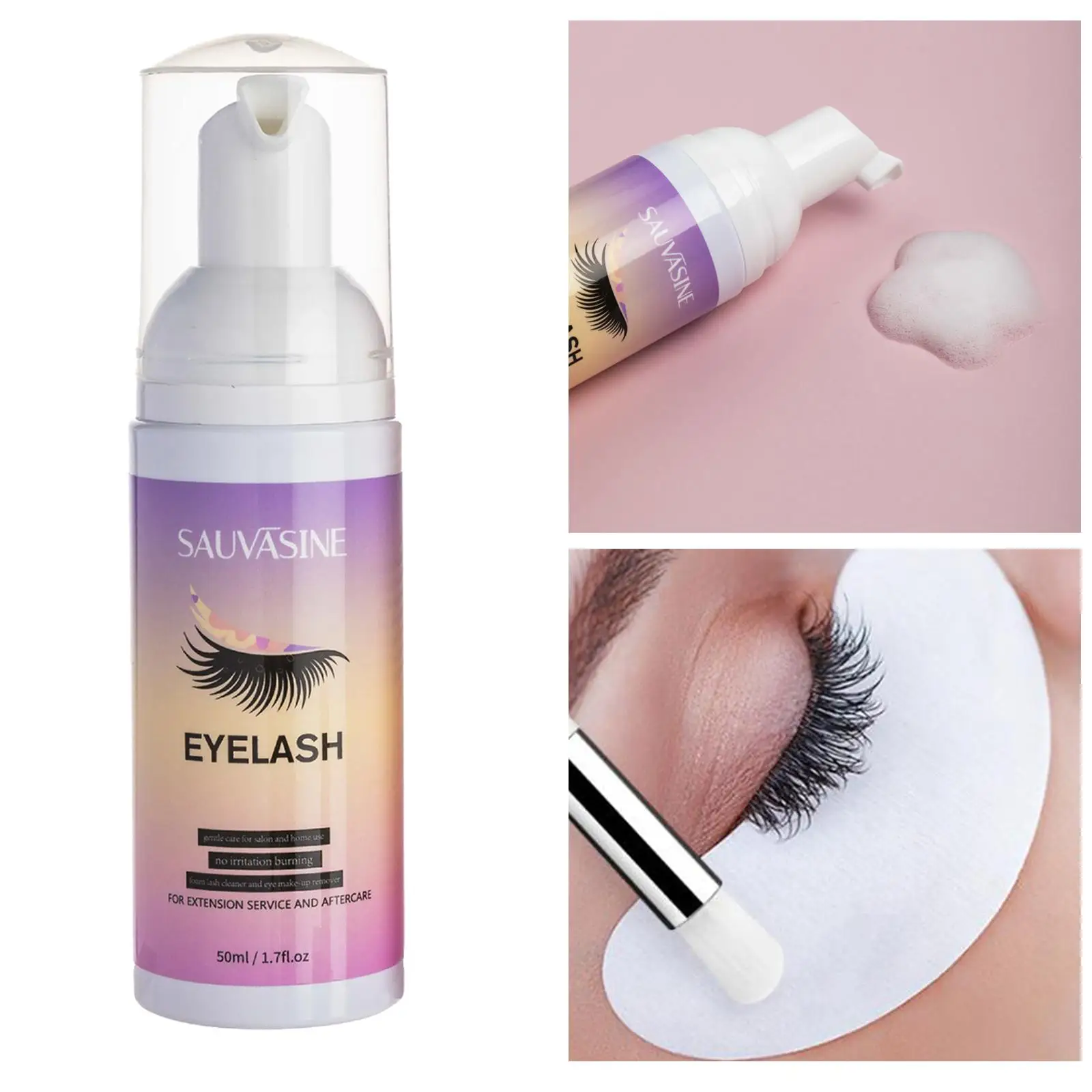 전문 폼 클리너 익스텐션 샴푸 메이크업 리무버 50ml