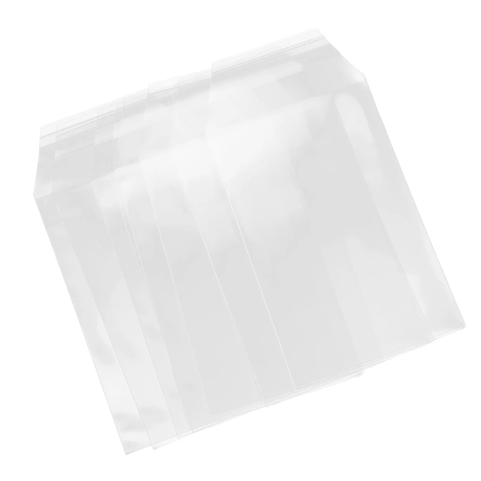 100Pcs Card Brick Membrane Protector: Clear Plastic Trading Card Bag 16x8.5cm for Storage Display Case Wear