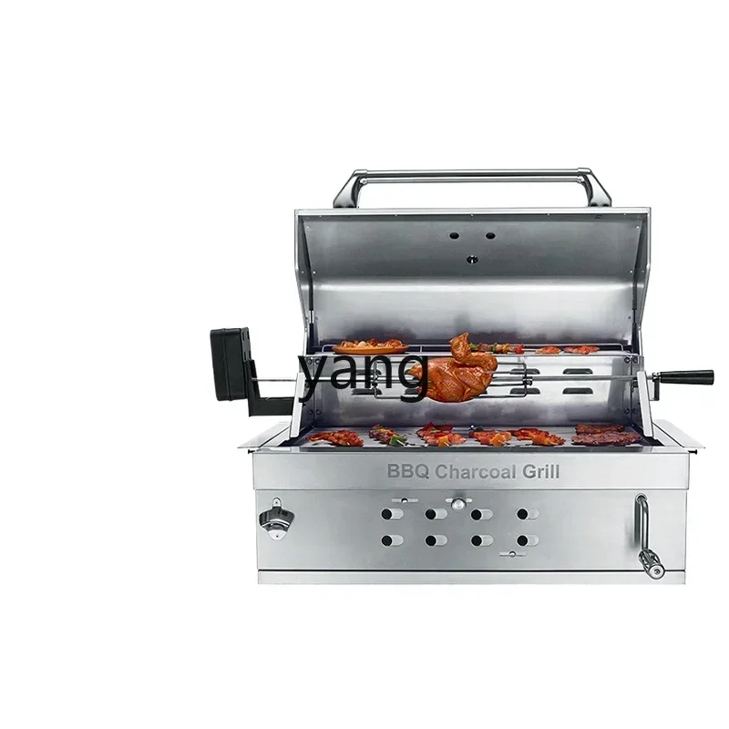 

CX Stainless Steel Embedded Barbecue Oven Outdoor Charcoal Barbecue Grill Household Charcoal Grilled