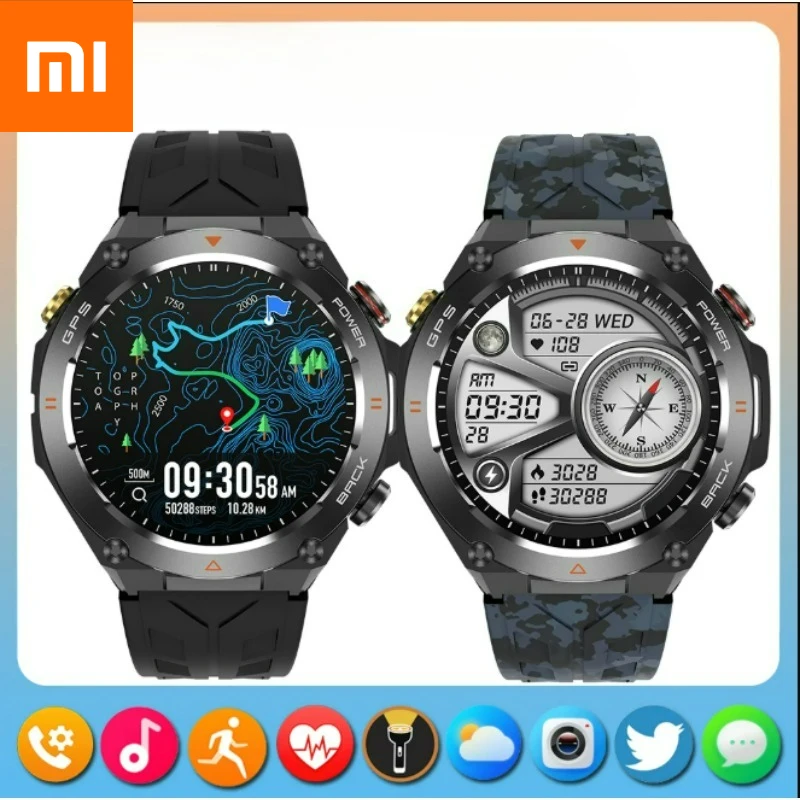 

Xiaomi 2026 Новые GPS спортивные умные часы мужские водонепроницаемые фитнес-трекер Bluetooth-вызов 650 мАч аккумулятор умные часы женский браслет