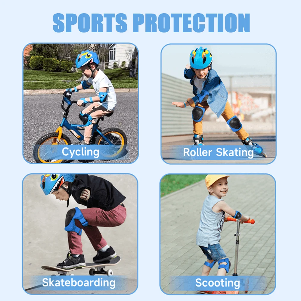 VICTGOAL Kids Knee Elbow Pads Wrist Guard Sports Child Protective Gear Set Safety Protector for Skateboard Bicycle Balance Bike