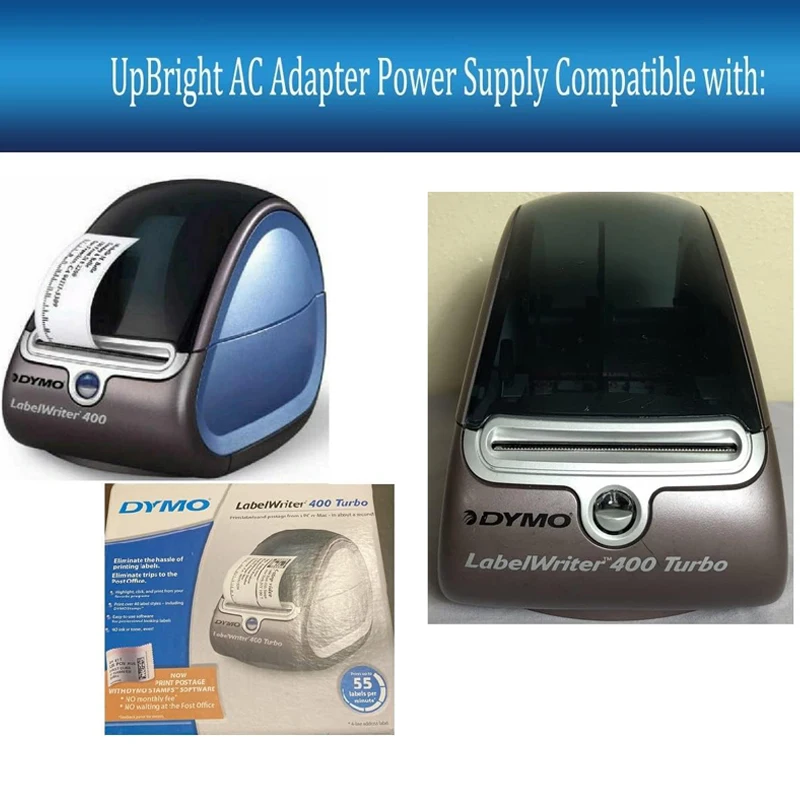 Imagem -02 - Adaptador de Energia Compatível com Dymo Labelwriter Lw450 Lw450-turbo 24v ac e dc 1pc