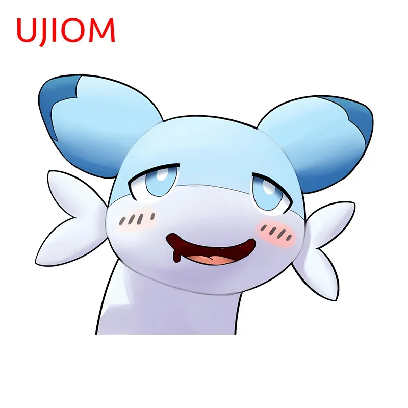 UJIOM 13cm × 9cm Funny Chillet Palword Wall Stickers Amusing Furry Design Bedroom Mirror Decals Pesonal Wallpapers Chambre