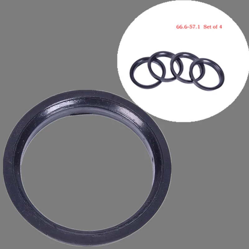 

66.6-57.1mm Plastic Wheel Bore 4Pcs Center Collar Hub Centric Ring