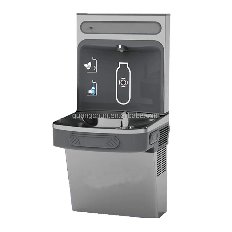 Factory Supply Sensor Activation Drinking Water Cooler POU Dispenser Wall Mounted Bottle Filling Station Cold Drinking Fountain
