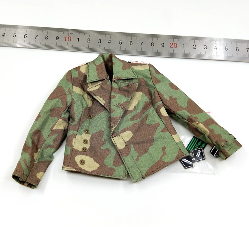 1/6 DID D80160 WWII Military Series Battle War Commander Soldier Military Camouflage Suit Top Cap Accessories For Fans DIY