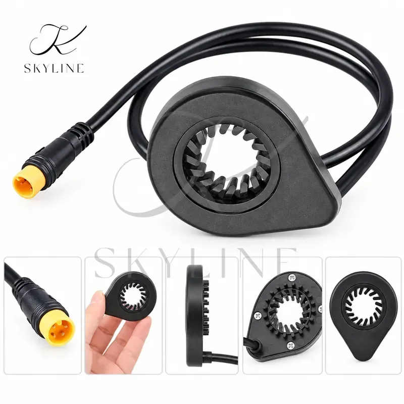 2Pcs E Bike Power Speed Sensor 12 Magnets Left Dual Hall Power Pedal Assist Sensor For Electric Bicycle Pedal Parts Set