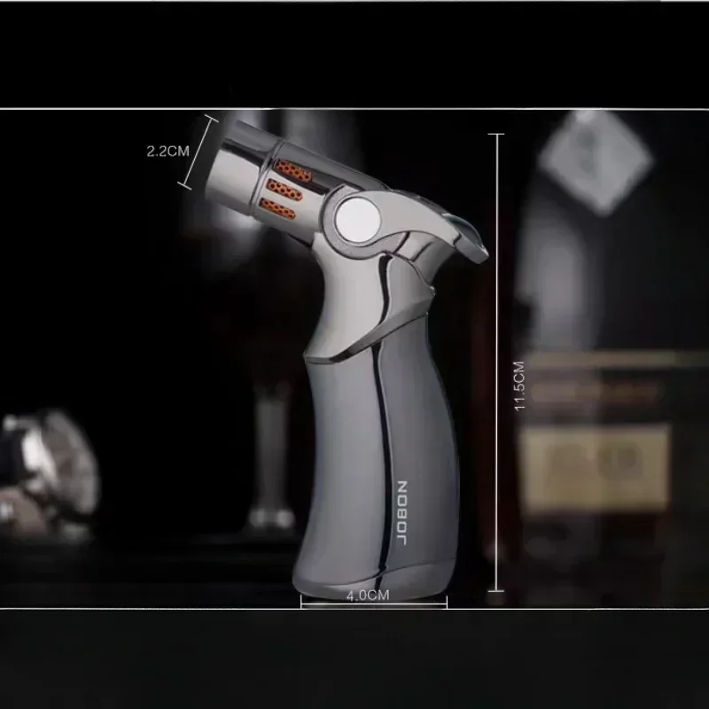 2026 Best Seller JOBON 4 Flame Jet Butane Gas Spray Gun Lighter Outdoor Windproof Metal Kitchen Baking BBQ Cigar Tool view 5