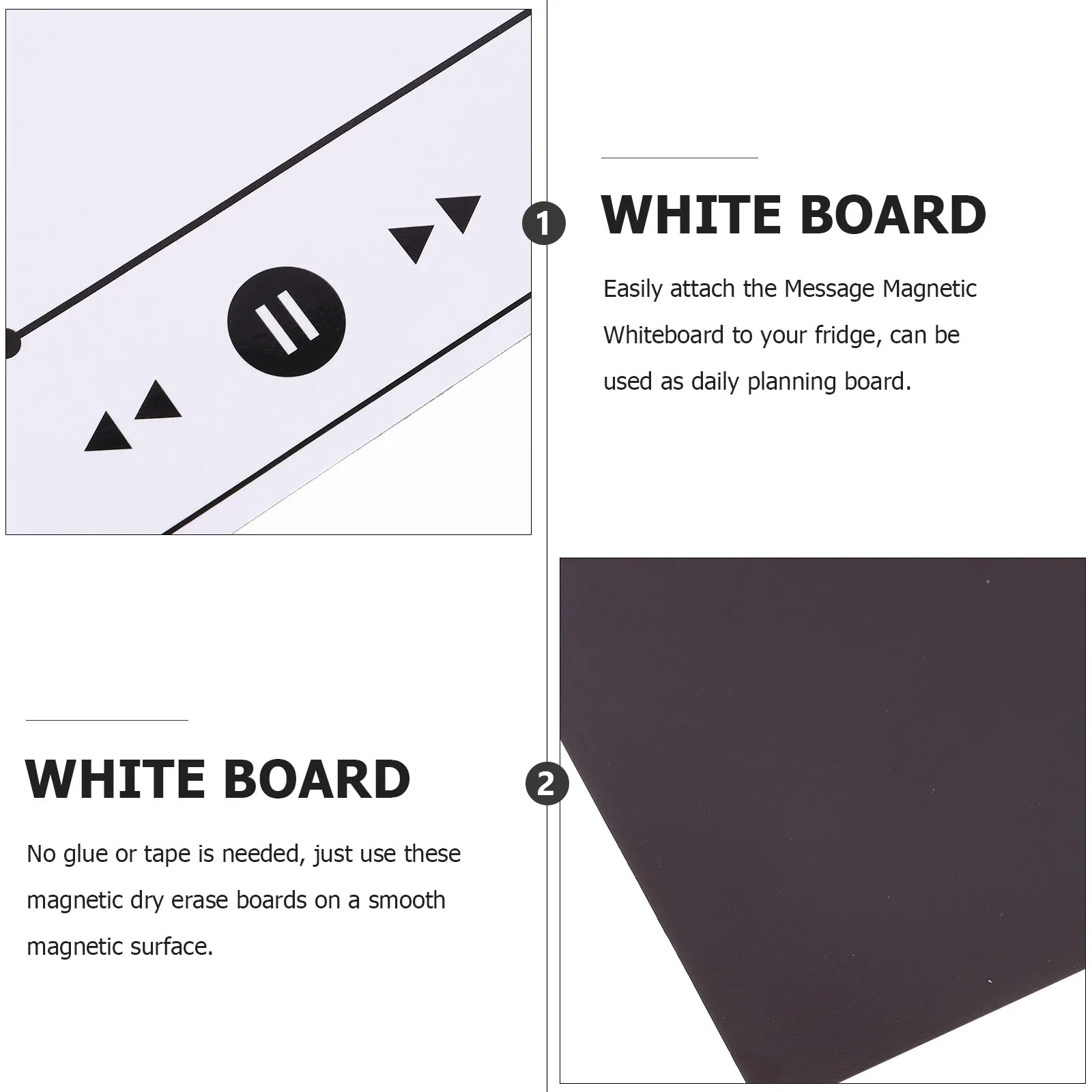

Magnetic Dry Erase Boards For Fridge No Glue Needed Family Schedule Reminder Planner Blank Design Refrigerator Message