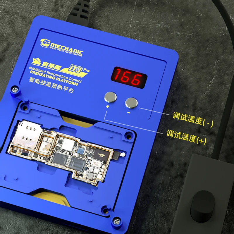 

MECHANIC iT3 Intelligent Digital Constant Temperature Heating Table for iphone Motherboard BGA Reballing CPU Preheating Platform