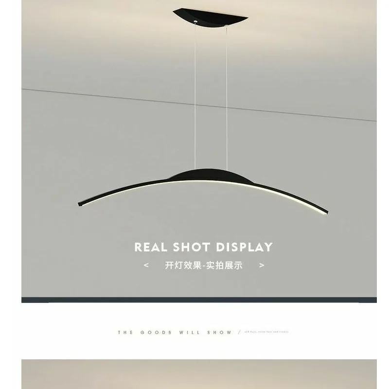 مصابيح متدلية مصباح إيطالي استوديو كلمة واحدة أضواء طويلة مطعم مصباح بار مطعم قلادة ضوء السقف Led مصباح #5
