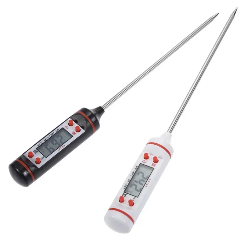 Professional Food Thermometer Baking Temperature Measurement Barbecue Water Oil Cooking Meat Digital 304 Stainless Steel Probe