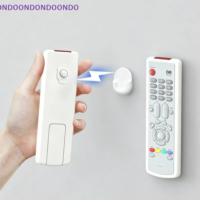 2Pcs Strong Magnetic Remote Control Holder Wall Mount TV Remote Wall Mount Holder Hook Fan Remote Holder Magnetic Hooks