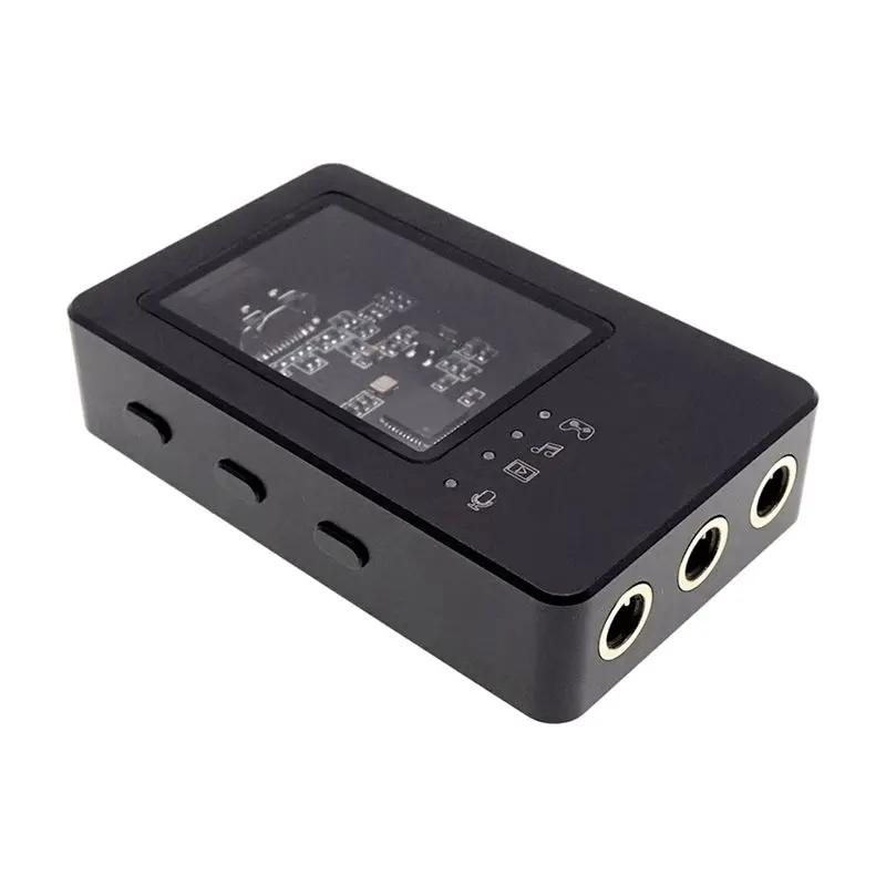 B27B For Gaming Streaming Compatible External USB-C Audio Adapter DAC Dongle For IOS Android Mobile PC 7.1 Virtual Surround Soun