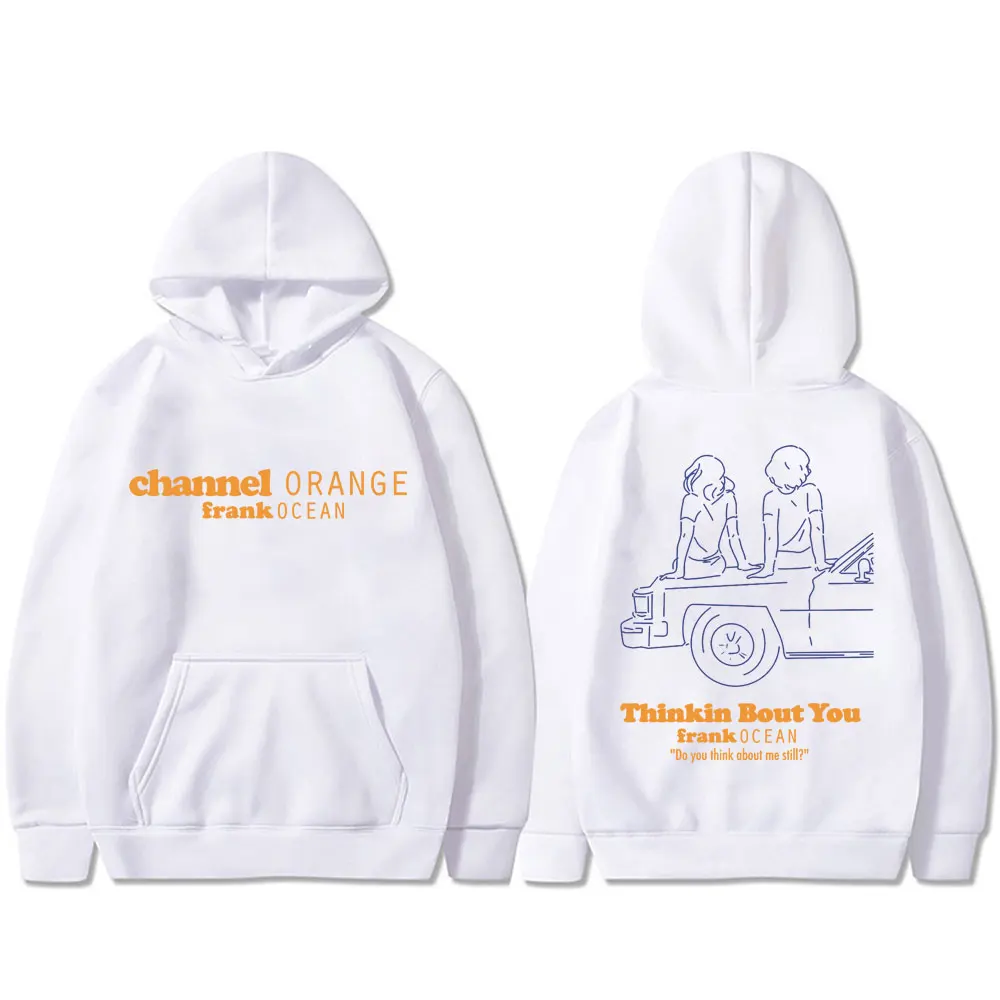 Frank Channel Orange Graphic Hoodies Blond Hip Hop Music Album R&B Streetwear Men's Women's Fashion Oversized Ieisure Sweatshirt