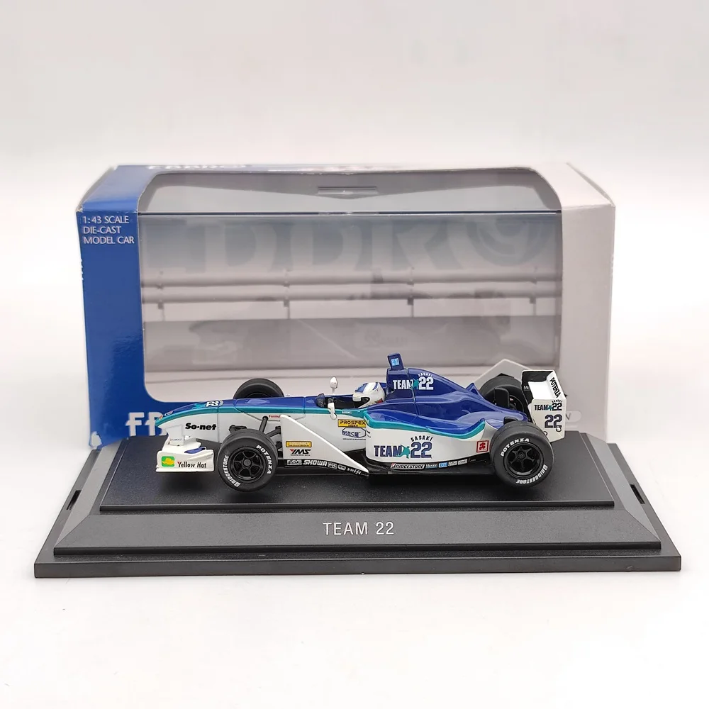 EBBRO 1:43 for Formula Nippon 02 TEAM 22 Blue Diecast Model Cars Limited Collection Racing Toys Gift