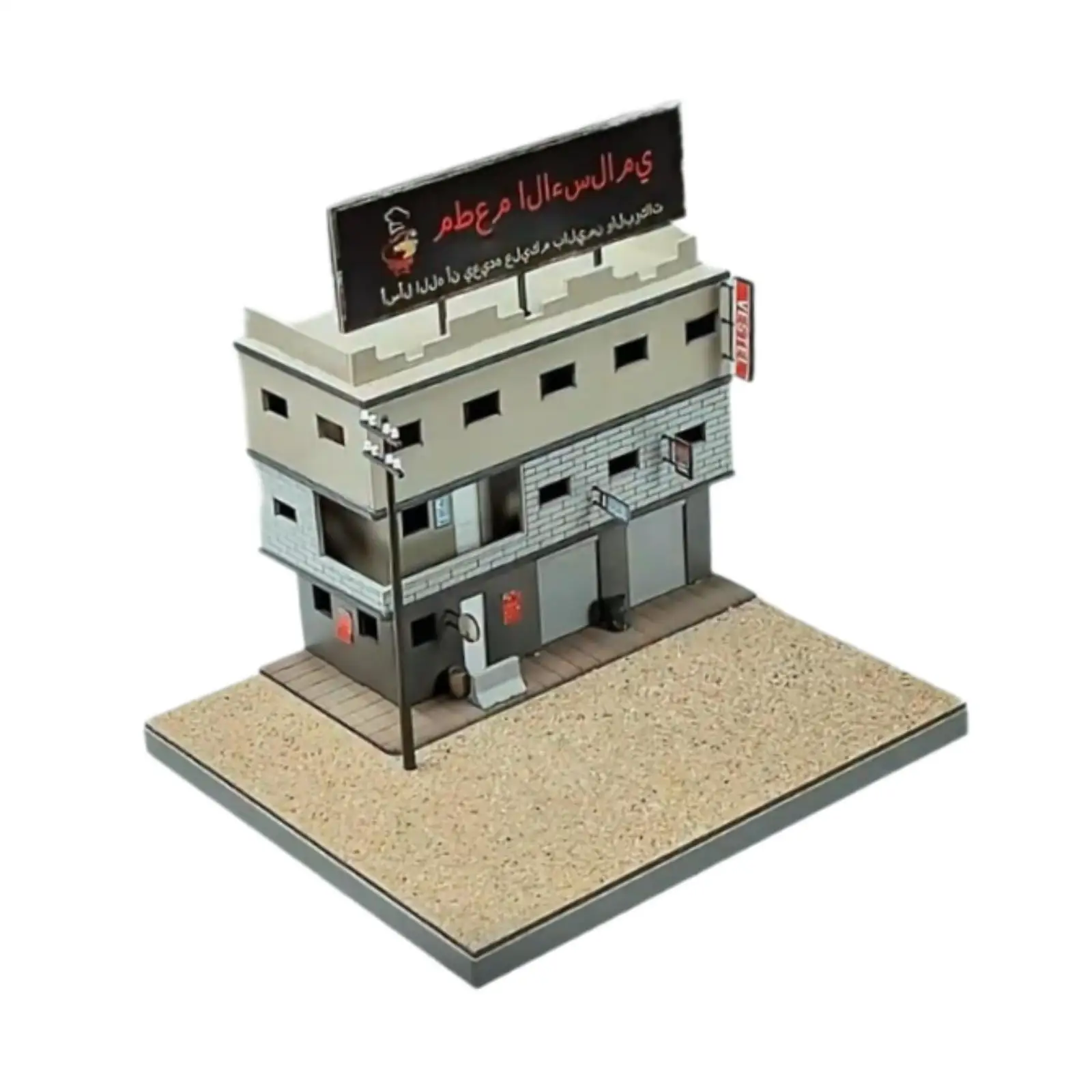 Diy 1/64 casa modelo criativo kits de construção presentes natal cena acessório desmontar para mesa areia diorama layout cena