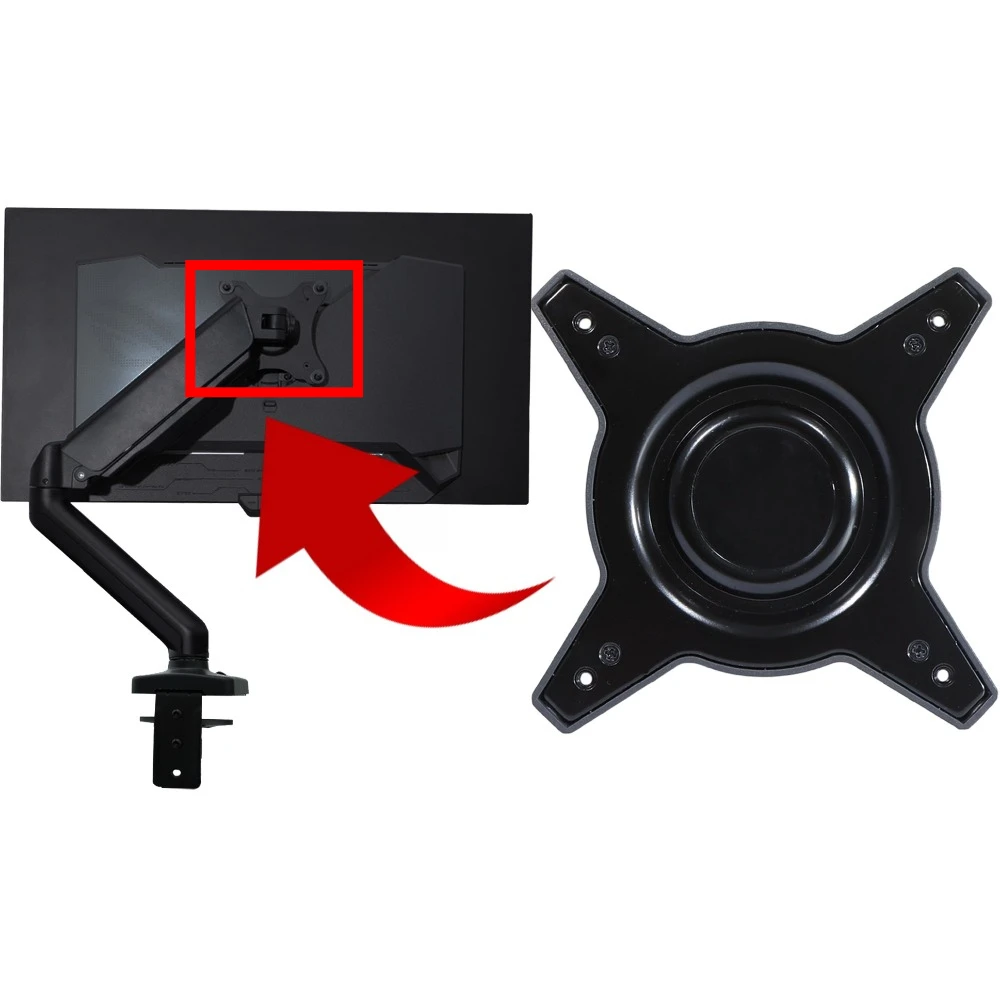 VESA Mount Adapter for ASUS ROG XG27AQDMG XG27UCDMG XG32UCDS PG32UCDM PG32UCDP Monitor Bracket Mounts to Stand / Arm -Metal