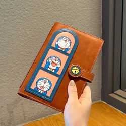 New Doraemon Retro Cowhide Ledger Cute Simple Removable Waterproof Male and Female Student Diary Children's Holiday Gift