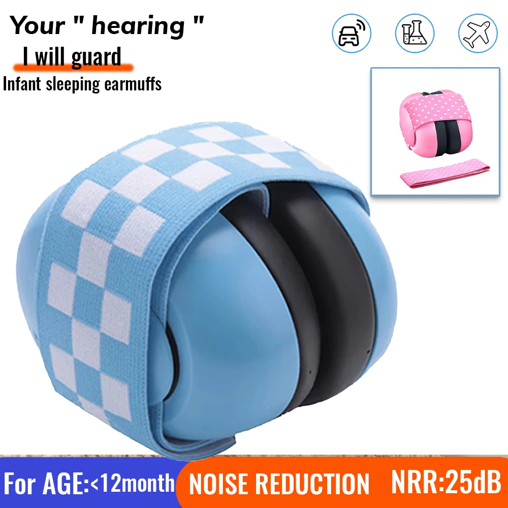 Noise Reduction Children Protective  Ear muffs Comfortable Infant Muffs Prevent Hearing Damage Improve Sleep