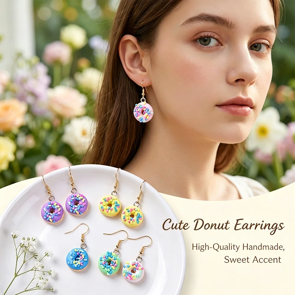 10Pcs Random Colors Mixed Donu - Men Accessories Pendant review and price