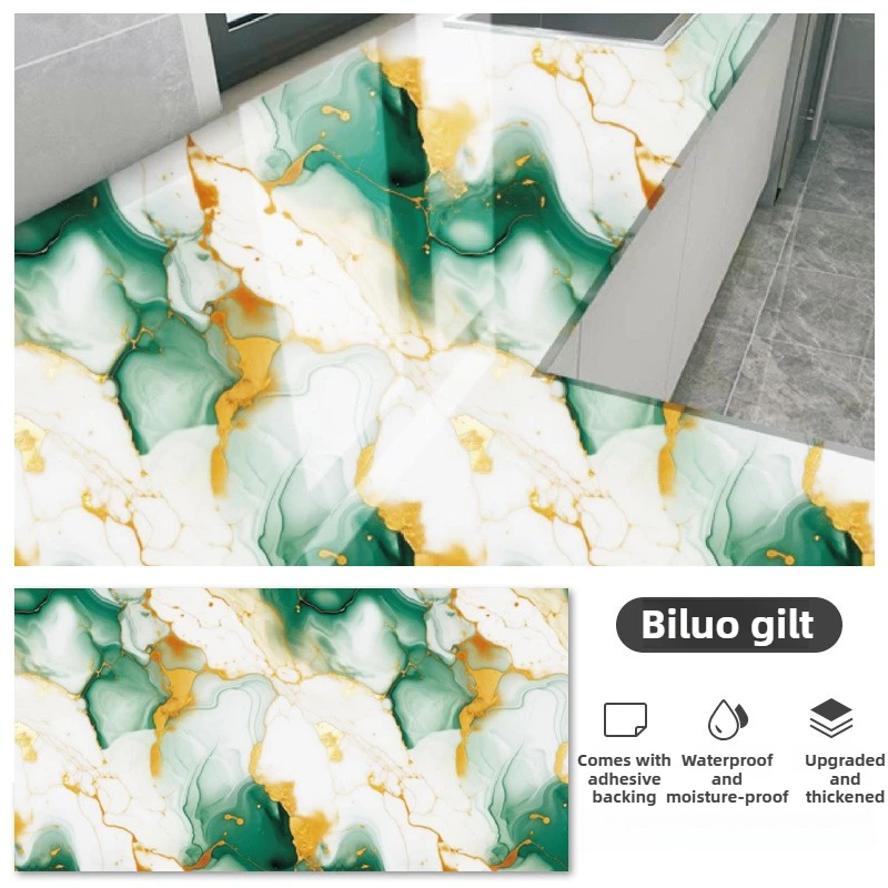 60x500cm Self-Adhesive PVC Wallpaper - Removable Oil & Heat Resistant Film for Kitchen Backsplash, Cabinet, Countertop