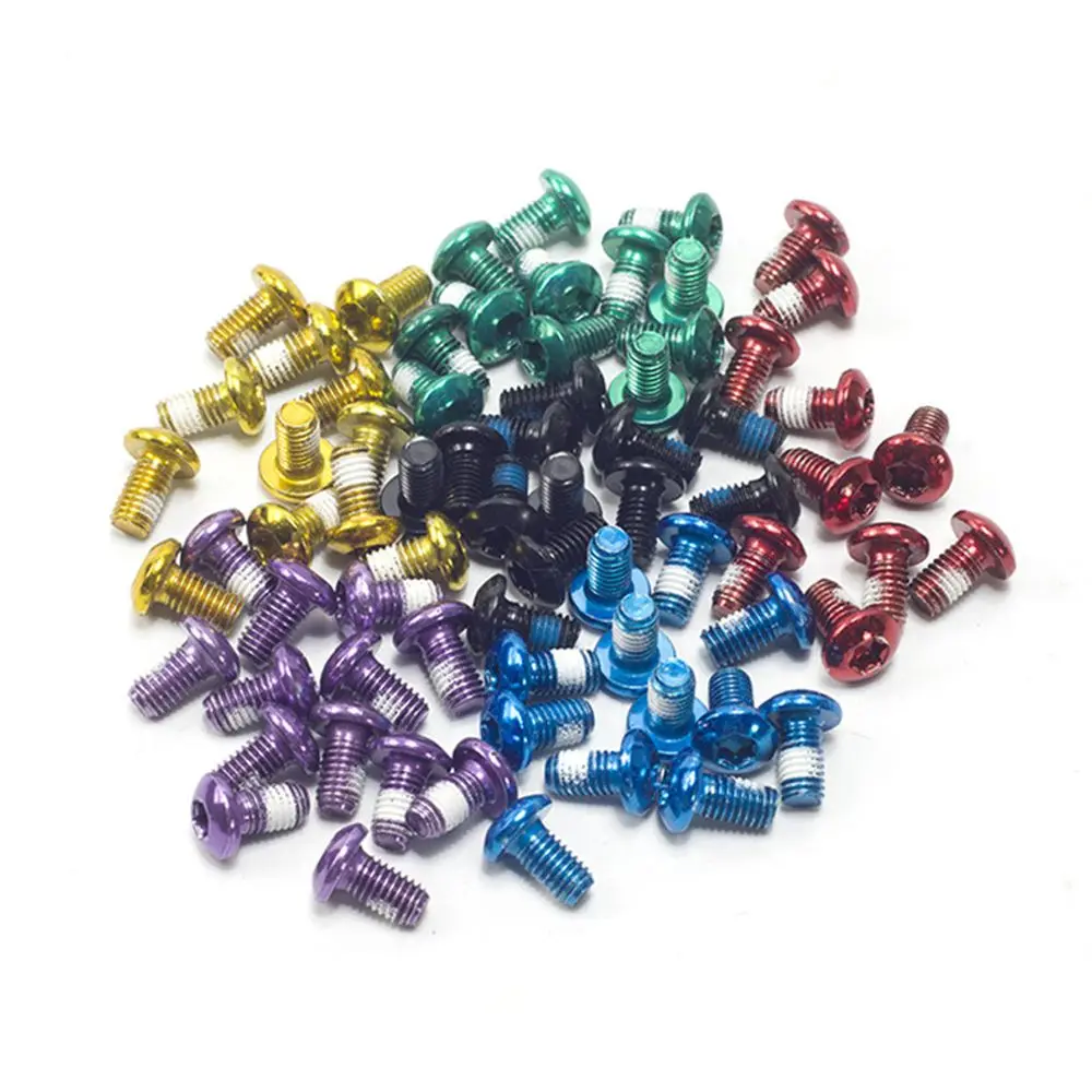 Bike 12PCS Part Tool Bicycle Disc Brake Rotor M5x9mm Brake Accessories Fixing Screws Bike Torx Screws Torx Bolts T25 Screw