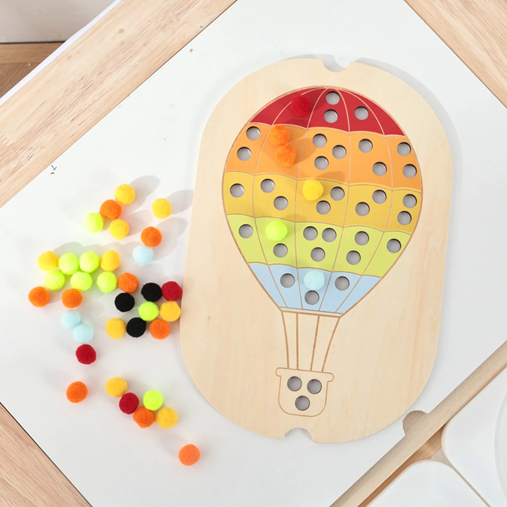 Jeux Montessori pour enfants, entraînement au mouvement fin, plateau sensoriel, jeux de société, tri des couleurs en bois, jouets éducatifs d'apprentissage paroissial