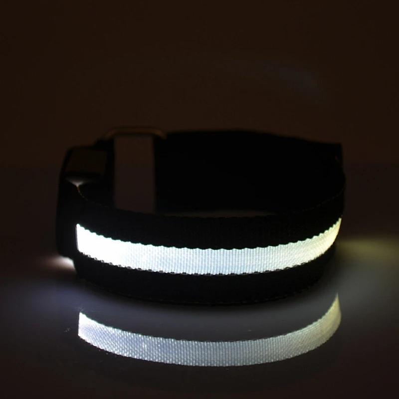 Night Running Armband ไฟ LED กีฬากลางแจ้ง USB ชาร์จความปลอดภัยเข็มขัดแขนขาคําเตือนสายรัดข้อมือการจราจรกระพริบโคมไฟ