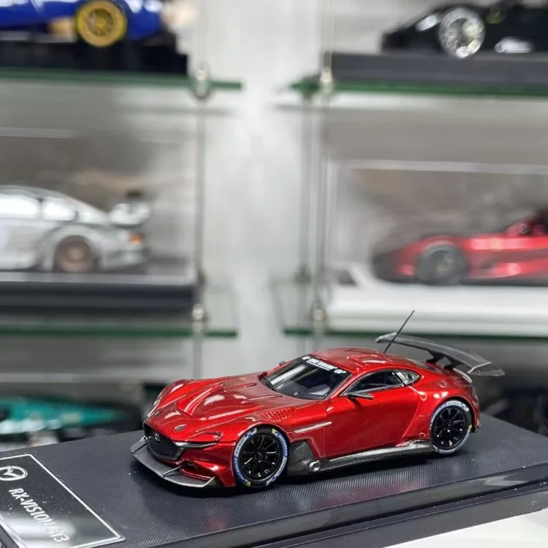 In stock 1:64 RX GT3 red alloy imitation car model, boy toy gift, room collection statue
