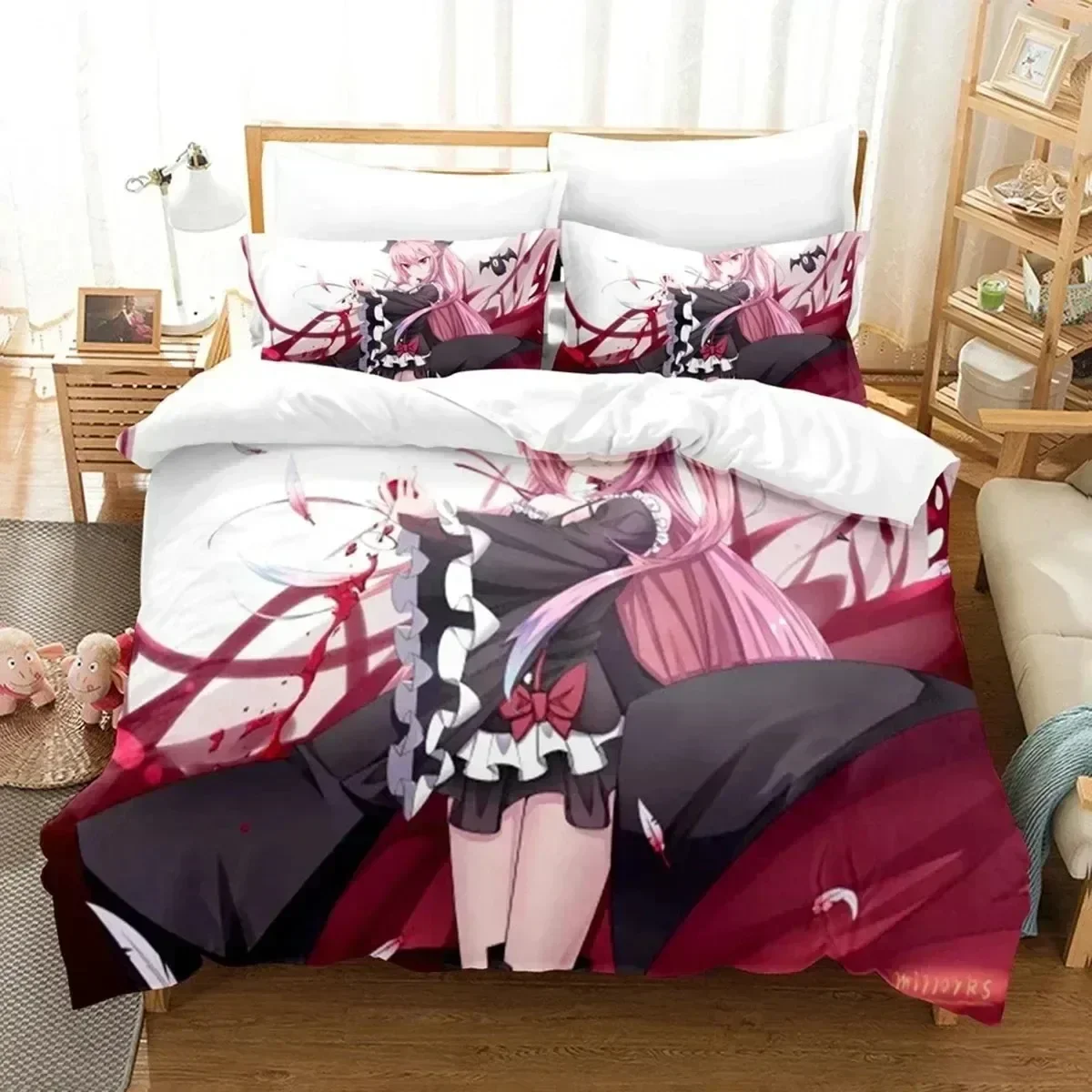 Anime Seraph of the End Mikaela 3D NEW Duvet Cover Pillowcase Bedding Set Adult Boy Girl Bedroom Decoration Single Double Large
