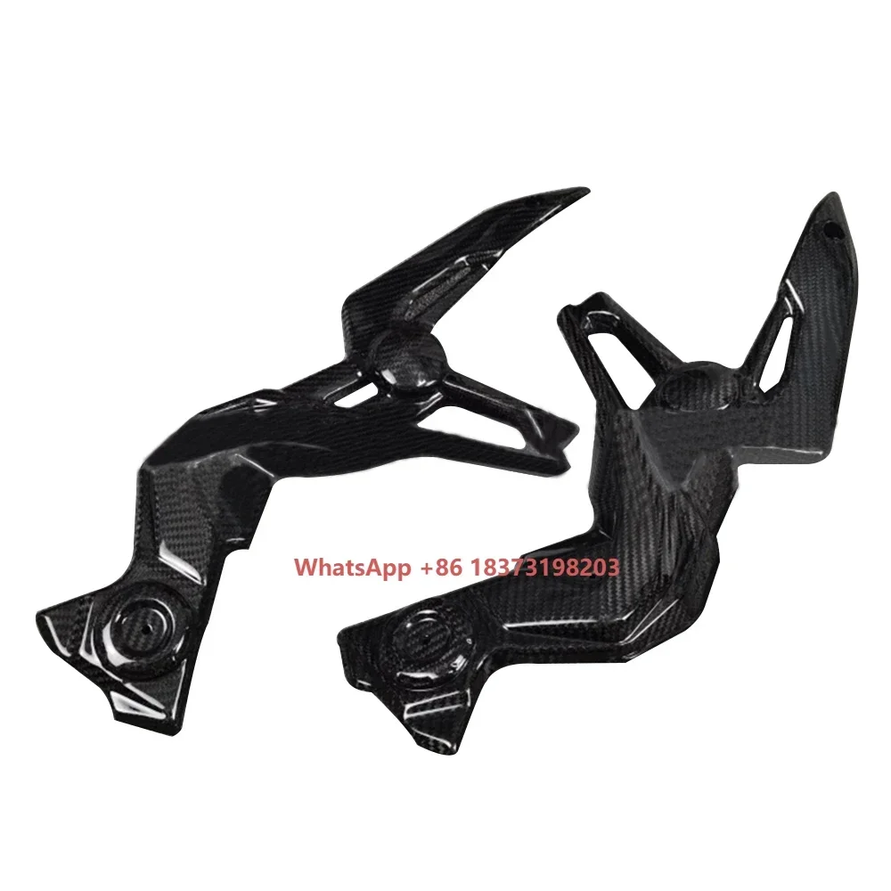 

100% карбоновые накладки на боковые панели рамы мотоцикла Kawasaki Z900 2020-2021