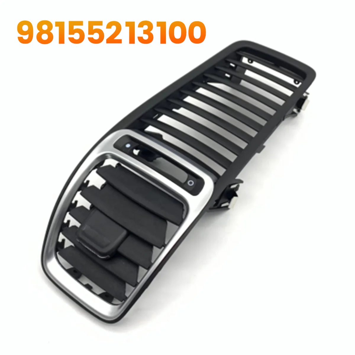 Car Dashboard Air Conditioner Outlet Vent Grille Cover Panel 98155213100 for Porsche BOXSTER CAYMAN 981 2012-2016 Black