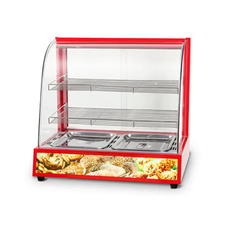 Heizvitrine, Speisenwärmer, Edelstahl, kommerziell für Brotwärmer, Pizzawärmer, globale Küche, Zugang vorne offen