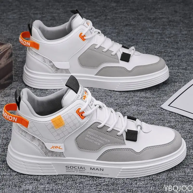 春夏新作 おしゃれ 多用途 ハイカットシューズ メンズ カジュアル 快適 フラットシューズ ミニマリスト 軽量 メンズシューズ