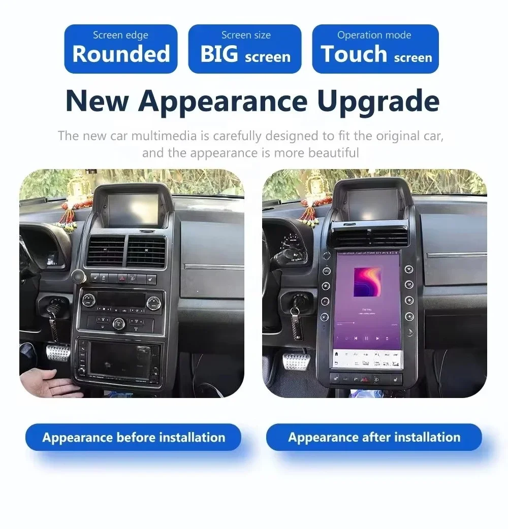13.6 Inch Android 13 Car Radio for D Journey 2009-2015 Stereo Multimedia Player GPS Navigation Head Unit Qualcomm 128GB