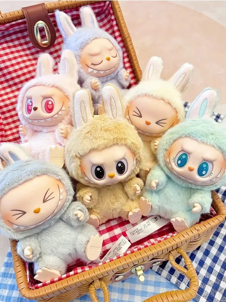 Original Monsters Labubu Sitting Party Macaron Face 2.0 Series Pendant Doll Toys Backpack Mystery Box Keychain Gift Spot Goods