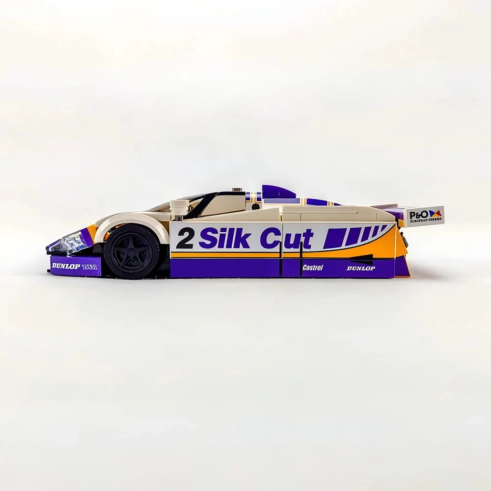 MOC-110091 Racing Series 1988 Campionato di auto sportive mondiale XJR-9 Velocità Set regalo per bambini con blocchi di costruzione di modelli