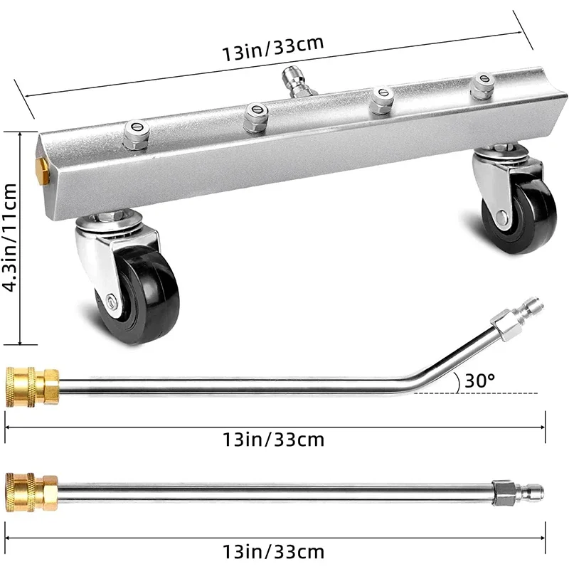 Pressure Washer Undercarriage Cleaner Pressure Washer Undercarriage High Pressure Car Body Cleaner Under Car Washer with 4 Spray