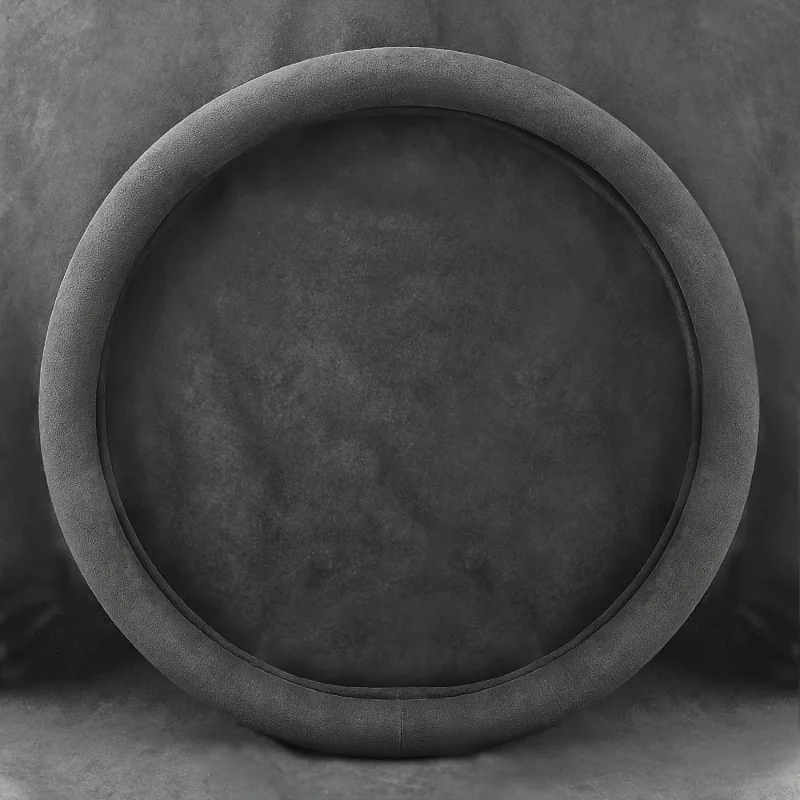 

Non-Slip And Breathable Suede Steering Wheel Cover For All Seasons Eco-Friendly Rubber Ring For 14.5-15 Inch Steering Wheels