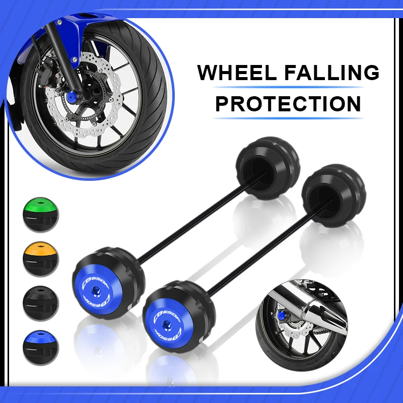 CB650F Falling Protector Motorcycle Front & Rear Wheel Fork Axle Sliders Crash Wheel Cap Pad For cb650f cb 650f 2014-2026