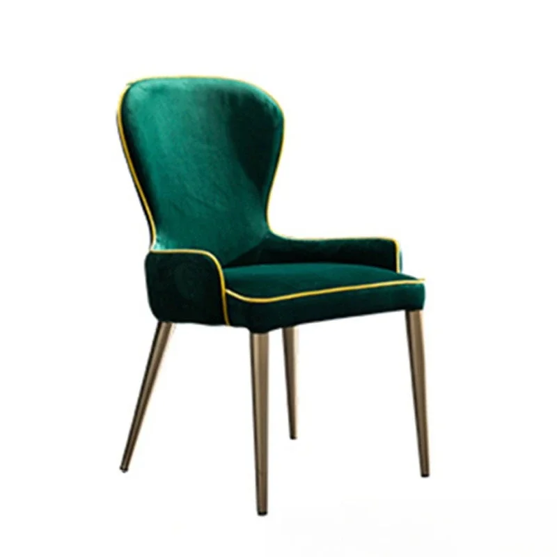 

Simple Modern Cafe Fabric Single Dining Furniture Chair Hotel Clubhouse Sales Department Fashion Negotiation Chair