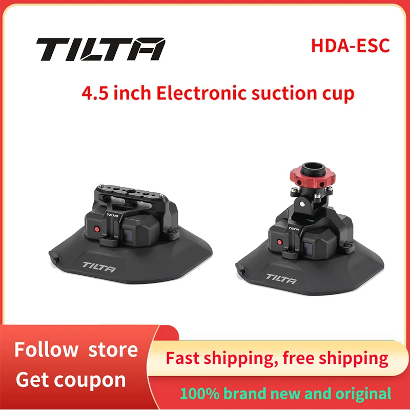 TILTA New HDA-ESC 4.5 inch Electronic Suction Cup with Multi-Functional / Hydra M25 / NATO Mounting Bracket(with Internal Batter