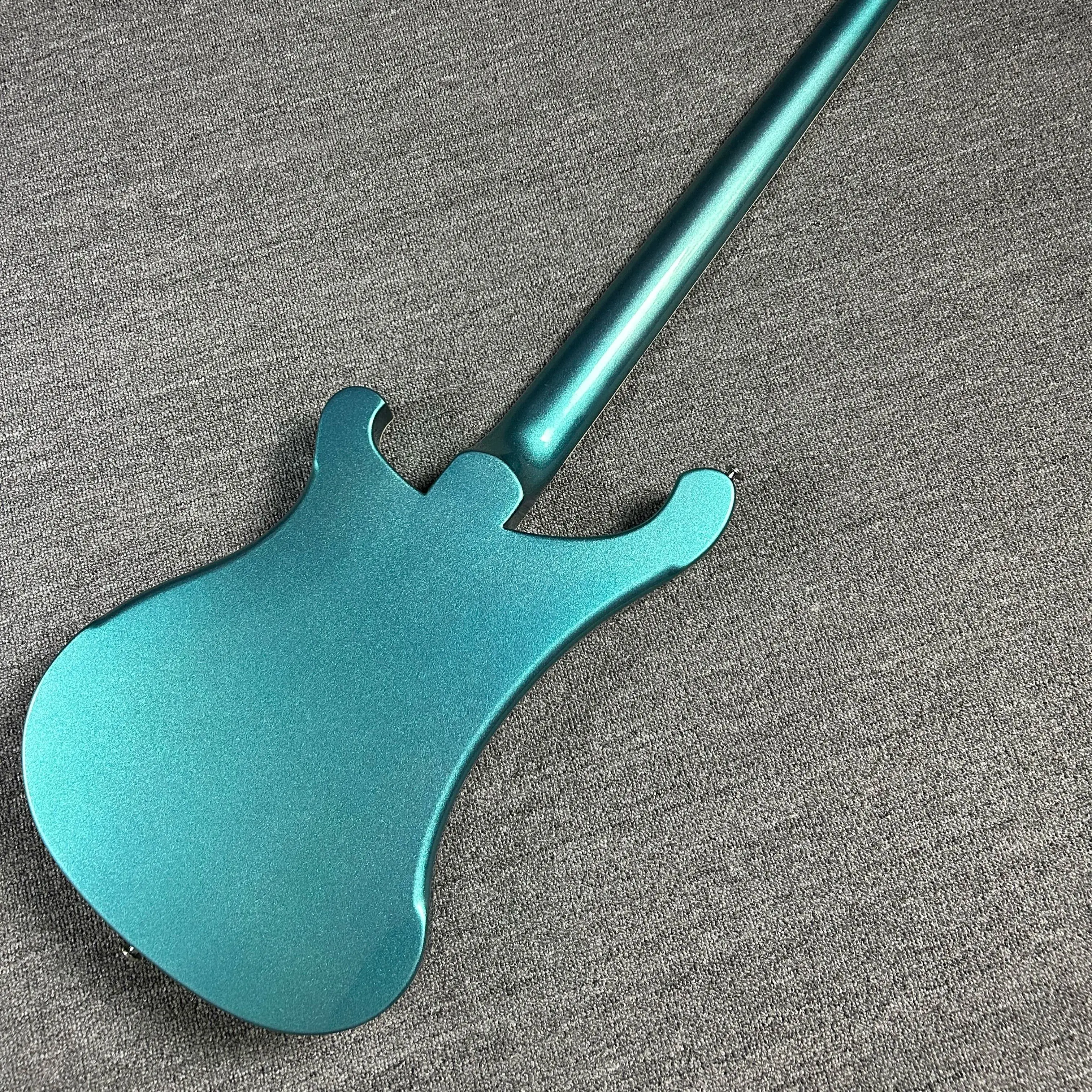 Great Value High Quality Rickenbacker 4003 Bass Electric Guitar Basswood Body Rosewood Fretboard Metallic Blue