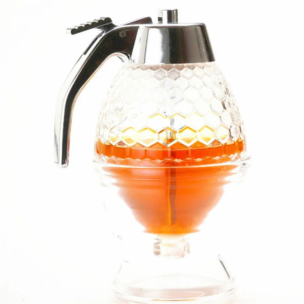 

200ml Honey Syrup Dispenser Plastic Vintage Jar Without Drip Container Honey Dispenser