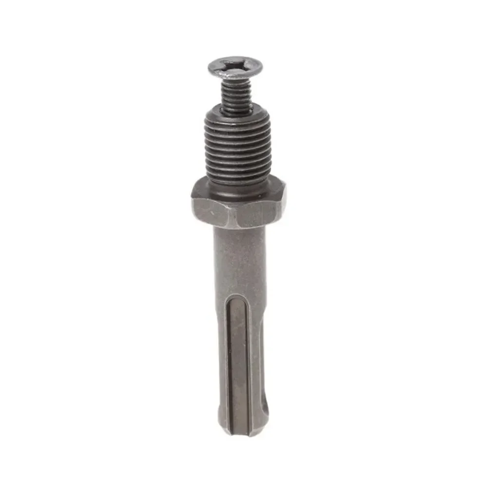 Gray Drill Chuck Adapter Connector Suitable for SDS Plus Round Shank with Shaft Width of 10mm/0 39 and 12mm Thread Dia