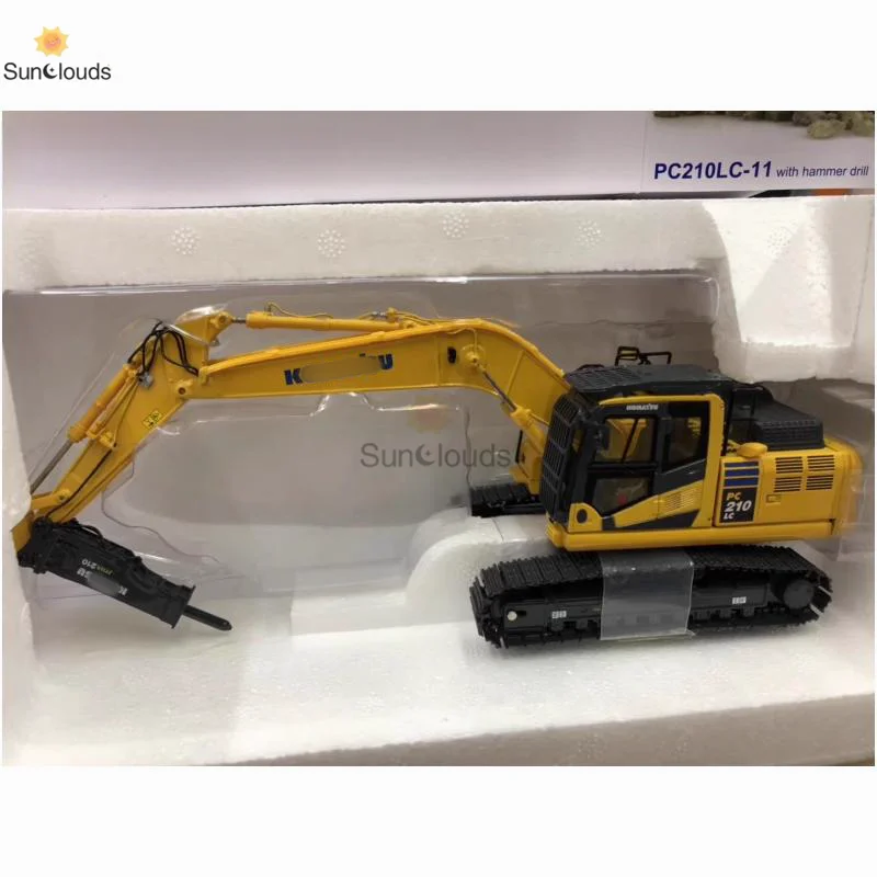 

For Komatsu PC210LC-11 Excavator Breaking Hammer Engineering Vehicle Alloy Model 8140 1:50 Die Cast Model Toy Car & Collection