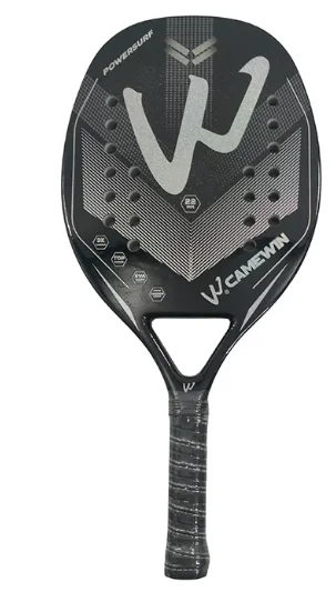 New Beach Tennis Racket 3K Full Carbon Fiber Rough Grit Surface Enhance Spin Professional Beach Tennis Paddle For Adult Players