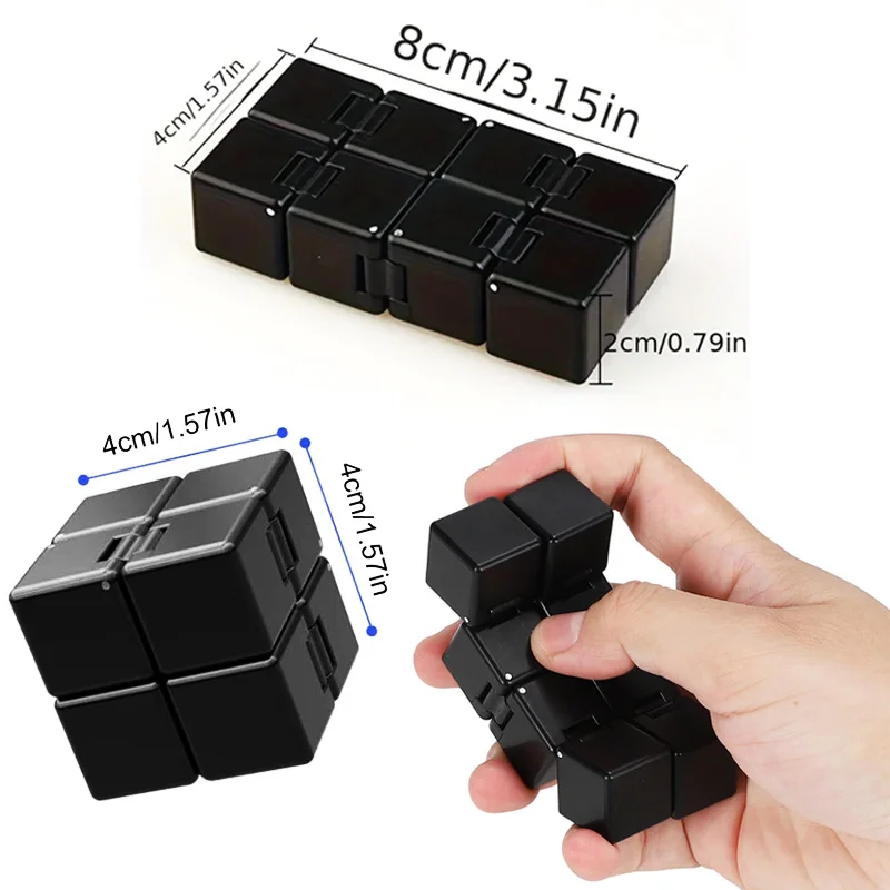 Cubo Infinito SENGSO, Cubo Antiestrés Nueva Versión, Juguetes Sensoriales para Aliviar el Estrés y la Ansiedad/TDAH, Regalos Sensoriales Ultra Duraderos
