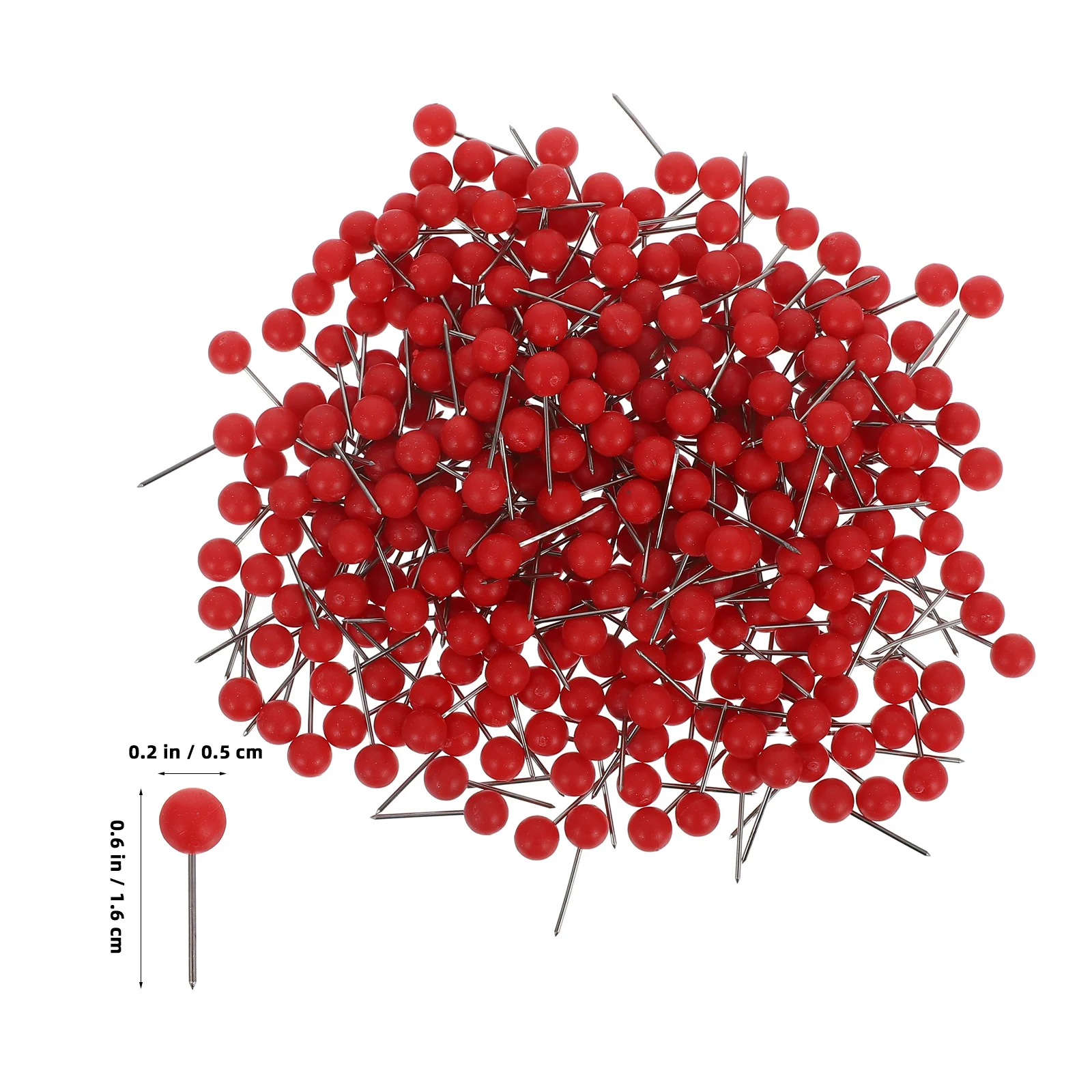 300 szt. Zabawnych pinezek do dekoracji ścian, szpilki do map podróżnych, akcesoria do tablic korkowych, okrągłe pinezki do oznaczania, zestaw.